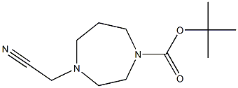 TERT-BUTYL4-(CYANOMETHYL)-1,4-DIAZEPANE-1-CARBOXYLATE Structure