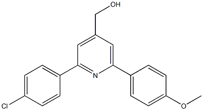 (2-(4-chlorophenyl)-6-(4-methoxyphenyl)pyridin-4-yl)methanol 结构式