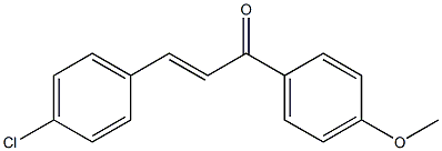 (E)-3-(4-chlorophenyl)-1-(4-methoxyphenyl)prop-2-en-1-one Struktur