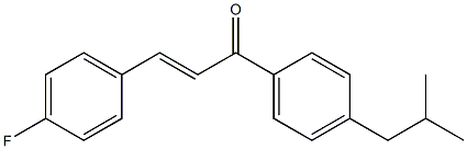 (E)-3-(4-fluorophenyl)-1-(4-isobutylphenyl)prop-2-en-1-one