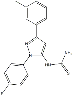 1-(1-(4-fluorophenyl)-3-m-tolyl-1H-pyrazol-5-yl)thiourea Structure