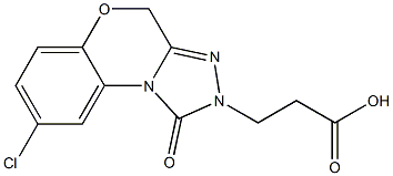 3-(8-Chloro-2,4-dihydro-1-oxo-1,2,4-triazolo(3,4-c)(1,4)-benzoxazin-2-yl)propionic acid