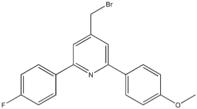 4-(bromomethyl)-2-(4-fluorophenyl)-6-(4-methoxyphenyl)pyridine Structure