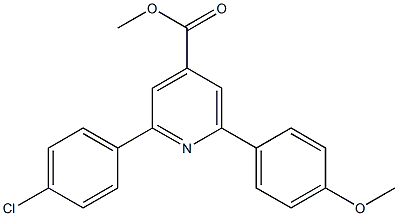 methyl 2-(4-chlorophenyl)-6-(4-methoxyphenyl)pyridine-4-carboxylate,,结构式