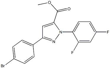  methyl 3-(4-bromophenyl)-1-(2,4-difluorophenyl)-1H-pyrazole-5-carboxylate