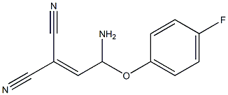 2-(l-amino-2-(4-fluorophenoxy)ethylidene)malononitrile