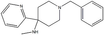 N-Benzyl-4-methylamino-4-(2-pyridyl)-piperidine 结构式