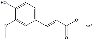 Sodium ferulic acid Structure