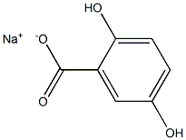 SODIUM 2,5-DIHYDOXY BENZOATE,,结构式