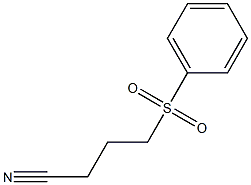 4-PHENYLSULFONYLBUTYRONITRILE 化学構造式
