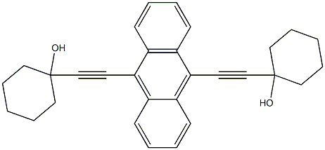 9,10-BIS(2-(1-HYDROXY-1-CYCLOHEXYL)ETHYNYL)ANTHRACENE Structure