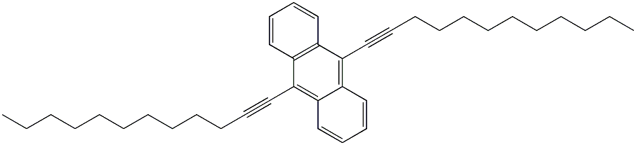 9,10-DIDODEC-1-YNYLANTHRACENE 化学構造式