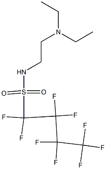 N-(2-DIETHYLAMINOETHYL)PERFLUOROBUTANESULFONAMIDE Struktur