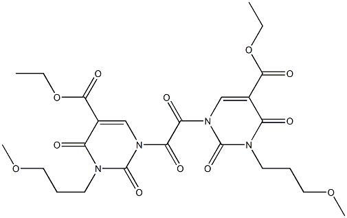 N,N''-OXALYLBIS[3-(3-METHOXYPROPYL)-5-CARBETHOXYURACIL] Structure