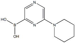6-(PIPERIDIN-1-YL)PYRAZINE-2-BORONIC ACID Structure