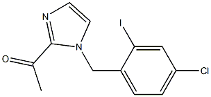 1-[1-(4-CHLORO-2-IODOBENZYL)-1H-IMIDAZOL-2-YL]ETHANONE