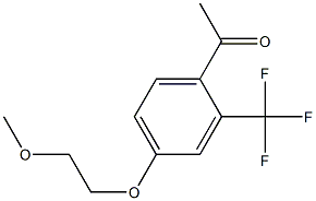 1-[4-(2-METHOXY-ETHOXY)-2-TRIFLUOROMETHYL-PHENYL]-ETHANONE Struktur