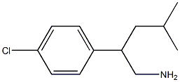 2-(4-CHLOROPHENYL)-4-METHYLPENTAN-1-AMINE 结构式