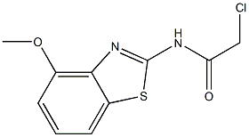 2-CHLORO-N-(4-METHOXY-1,3-BENZOTHIAZOL-2-YL)ACETAMIDE Struktur