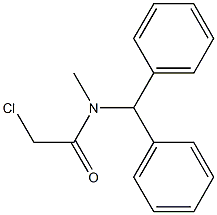 2-CHLORO-N-(DIPHENYLMETHYL)-N-METHYLACETAMIDE Structure