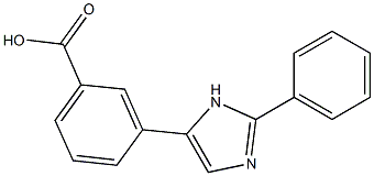 3-(2-PHENYL-1H-IMIDAZOL-5-YL)BENZOIC ACID,,结构式