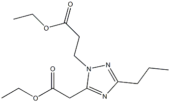 3-(5-ETHOXYCARBONYLMETHYL-3-PROPYL-[1,2,4]TRIAZOL-1-YL)-PROPIONIC ACID ETHYL ESTER Struktur