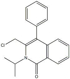 3-(CHLOROMETHYL)-2-ISOPROPYL-4-PHENYLISOQUINOLIN-1(2H)-ONE 化学構造式