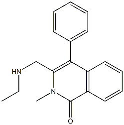 3-[(ETHYLAMINO)METHYL]-2-METHYL-4-PHENYLISOQUINOLIN-1(2H)-ONE,,结构式