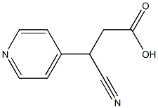 3-CYANO-3-PYRIDIN-4-YLPROPANOIC ACID 化学構造式
