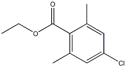 4-CHLORO-2,6-DIMETHYL-BENZOIC ACID ETHYL ESTER 化学構造式