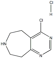 4-CHLORO-6,7,8,9-TETRAHYDRO-5H-PYRIMIDO[4,5-D]AZEPINE HYDROCHLORIDE 结构式