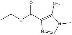 5-AMINO-1-METHYL-1H-IMIDAZOLE-4-CARBOXYLIC ACID ETHYL ESTER 化学構造式