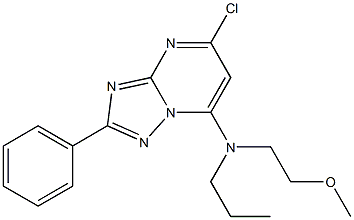 5-CHLORO-N-(2-METHOXYETHYL)-2-PHENYL-N-PROPYL[1,2,4]TRIAZOLO[1,5-A]PYRIMIDIN-7-AMINE Structure
