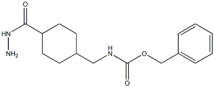 BENZYL {[4-(HYDRAZINOCARBONYL)CYCLOHEXYL]METHYL}CARBAMATE,,结构式