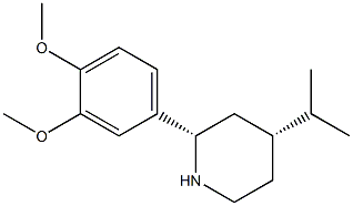 CIS-2-(3,4-DIMETHOXYPHENYL)-4-ISOPROPYLPIPERIDINE Structure