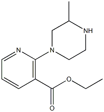 ETHYL 2-(3-METHYLPIPERAZIN-1-YL)NICOTINATE Structure