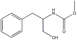 METHYL (1-BENZYL-2-HYDROXYETHYL)CARBAMATE 化学構造式