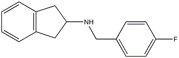 N-(4-FLUOROBENZYL)INDAN-2-AMINE Structure