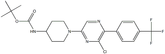  TERT-BUTYL (1-{6-CHLORO-5-[4-(TRIFLUOROMETHYL)PHENYL]PYRAZIN-2-YL}PIPERIDIN-4-YL)CARBAMATE