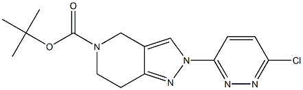 TERT-BUTYL 2-(6-CHLOROPYRIDAZIN-3-YL)-2,4,6,7-TETRAHYDRO-5H-PYRAZOLO[4,3-C]PYRIDINE-5-CARBOXYLATE Structure