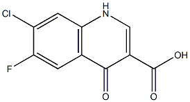 7-chloro-6-fluoro-4-oxo-1H-quinoline-3-carboxylic acid Structure