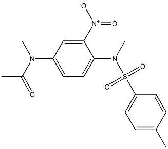 N1-methyl-N1-(4-{methyl[(4-methylphenyl)sulfonyl]amino}-3-nitrophenyl)aceta mide Structure