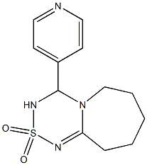 4-pyridin-4-yl-3,4,7,8,9,10-hexahydro-6H-[1,2,4,6]thiatriazino[4,3-a]azepine 2,2-dioxide Structure