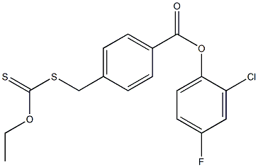 2-chloro-4-fluorophenyl 4-{[(ethoxycarbothioyl)thio]methyl}benzoate
