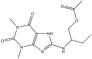 2-[(1,3-dimethyl-2,6-dioxo-2,3,6,7-tetrahydro-1H-purin-8-yl)amino]butyl acetate