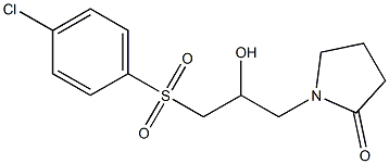 1-{3-[(4-chlorophenyl)sulfonyl]-2-hydroxypropyl}-2-pyrrolidinone