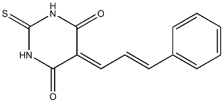 5-(3-phenylprop-2-enylidene)-2-thioxohexahydropyrimidine-4,6-dione 结构式
