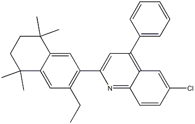 6-chloro-2-(3-ethyl-5,5,8,8-tetramethyl-5,6,7,8-tetrahydronaphthalen-2-yl)-4-phenylquinoline