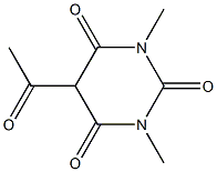 5-acetyl-1,3-dimethylhexahydropyrimidine-2,4,6-trione 结构式