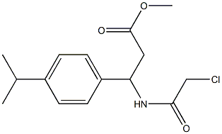 methyl 3-[(2-chloroacetyl)amino]-3-(4-isopropylphenyl)propanoate Structure